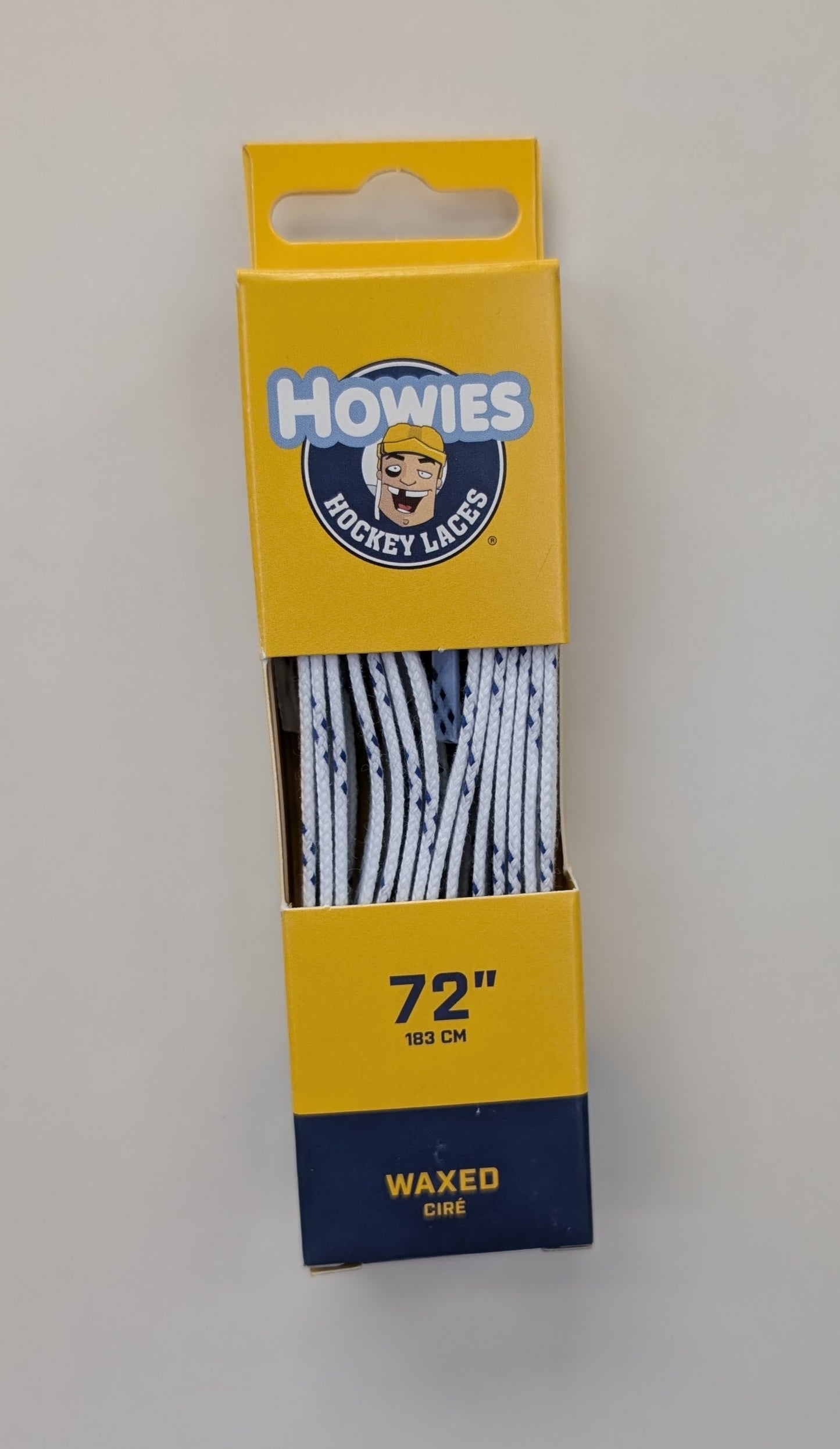 72" Waxed White Skate Laces (Howie's)