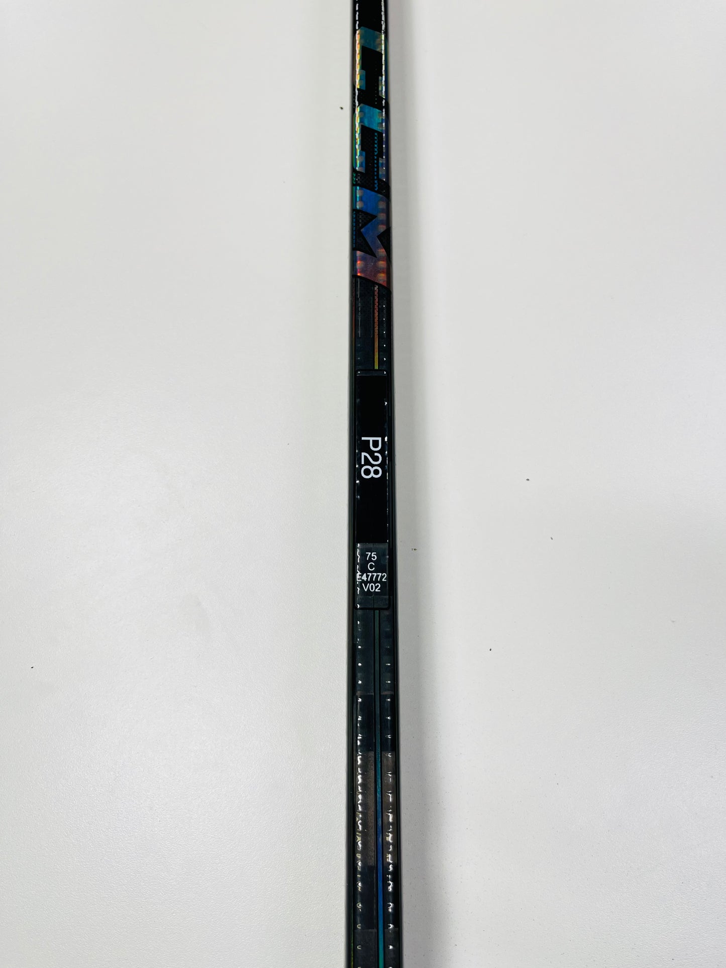 RH CCM Ribcor Trigger 9 Pro wrapped as a Tacks XF Ghost | 75 Flex | P28 | Used, Not Repaired | UNR-243