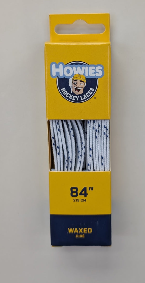 84" Waxed White Skate Laces (Howie's)