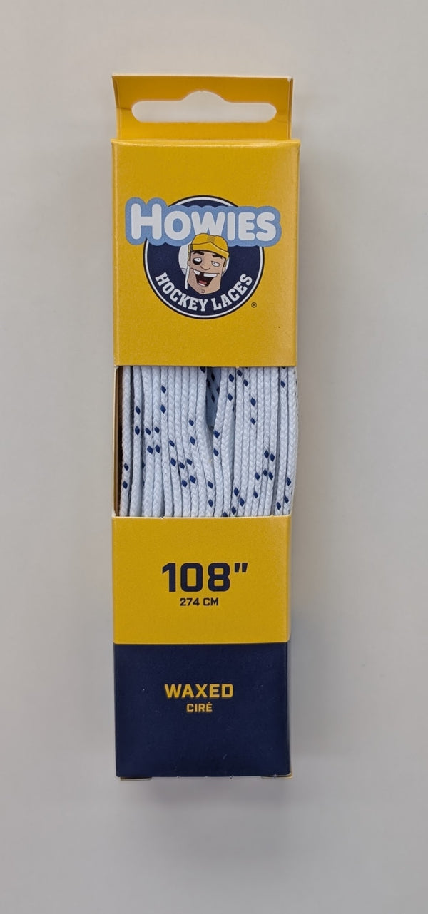 108" Waxed White Skate Laces (Howie's)